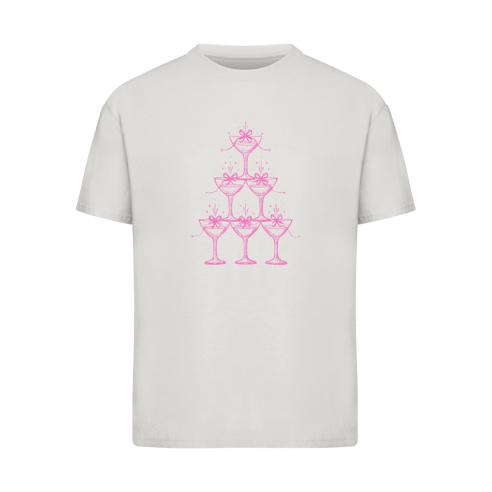 Miss Tee - Cozy Drinks Dames Tshirt - Grijs